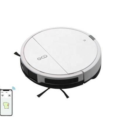 China Wi-Fi Connectivity Easily Connects with Google Assistant Voice Control Super Thin Robotic Vacuum Cleaner 120Mins Max Run Time for sale