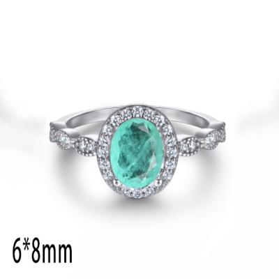 China Romantic Colorful Stone Ring High Quality Color Gem Replaceable Oval Wedding Rings for sale