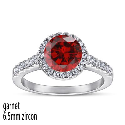 China New Fashion Romantic Color Stone Wedding 5A Replaceable Zircon Rings for sale