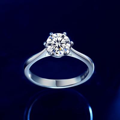 China Romantic High End Wedding Engagement Ring Trendy Silver Jewelry Color Stone Rings for sale