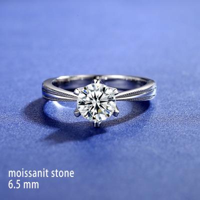 China Romantic Hot Sale Non Tarnish Rings Sterling Silver 925 Zirconia Wedding Ring for sale