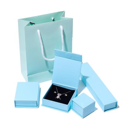 China Hot Sale Paper Jewelry Sets Box Ring Necklace Bracelet Earring Packaging Paper Box for sale