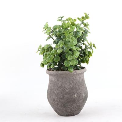 China Natural Artificial Potted Plants Green Bonsai Small Touch Grass Plants Pot Ornament For Garden Decoration for sale