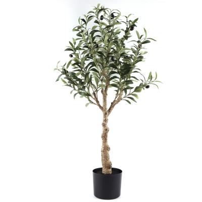 China High quality simulation olive tree UV decorative 95cm artificial olive protection environment friendly for sale