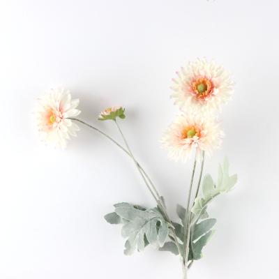 China 2023 Environment Friendly Hot Selling Artificial Flower Multiple Colors Plastic Fabric Daisy For Wedding Decoration Artificial Flowers for sale