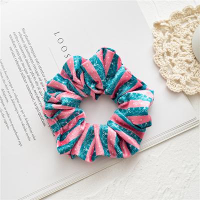 China Girl Hair Decoration New Arrival Popular Tie Dye Scrunchie Accessories Oversized Hair Ring for sale