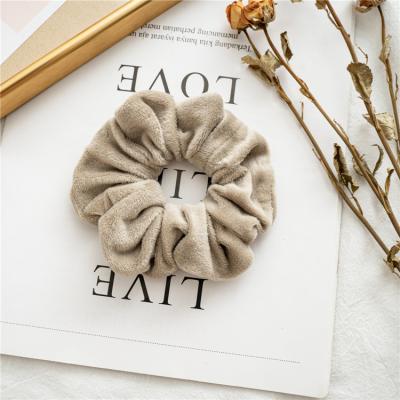 China High quality hot sale fashion low price velvet accessories colorful hair scrunchies for girl for sale