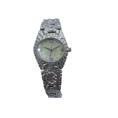 China 2021 Hot Selling Fashion Automatic Silver Round Wrist Watch Waterproof Stainless Steel Alloy Ladies Watch for sale