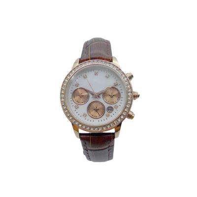 China Charm automatic popular crystal wristwatch stainless steel limited edition date quartz leather ladies watch for sale