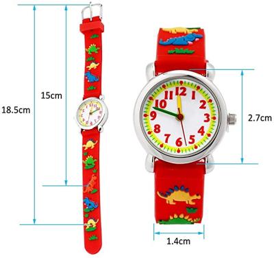 China Wholesale Fashion Cheap Lovely Hot 3D Silicone Waterproof Amazon Amazon Sale Cartoon Children Kids Kids Quartz Watch For Boys Girls for sale