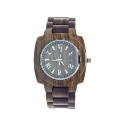 China 2021Hot Success Alarm 2021Hot Good Quality Fashion Quartz Bamboo Grain Custom Cheap Unisex Movement Red Sandalwooden Men Watch for sale