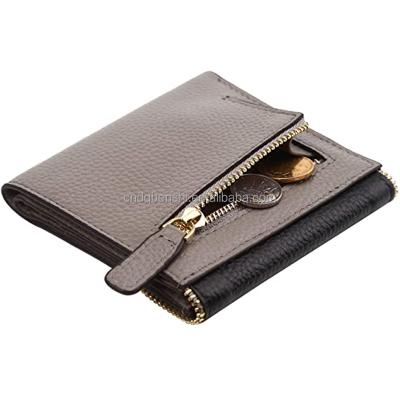 China Wholesale Slim AMZ RFID Large Capacity Zipper Carbon Fiber Leather RFID Card Holder Money Cash Wallet Women Pockets Clip Female Bag for sale