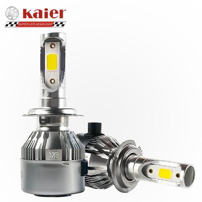 China Illuminate hot sale Kaier 9012 V6 9006 head accessories 2021 hb3 hb4 h7 car conversion kit electric body kits lamp light for sale