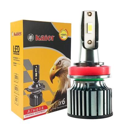 China Aluminum car LED headlight for toyota suzuki X6 CSP car headlight lamp lights xenon Honda nissan KIA Hyundai hid mini h4 led headlights for sale