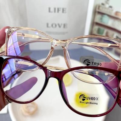 China Fashionable New Design Blue Light Blocking Full Frame Glasses Frame Luxury Unique Eyeglass Frames From China for sale