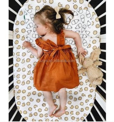 China Breathable Wholesale Baby Smocked Kids Clothing Crisscross Back Baby Dress for sale