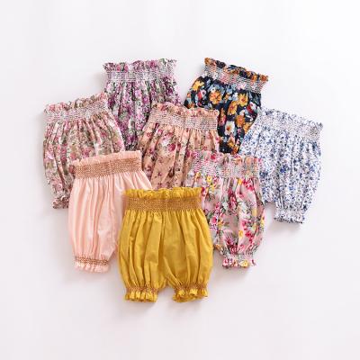 China Wholesale Korean Style Anti-wrinkle Babies Cotton Canvas Fabric Baby Bloomers for sale