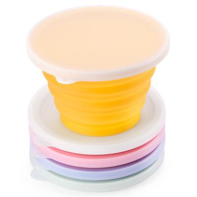 China Portable Food Grade Microwavable Kids Bento Collapsible Food Storage Container Kitchen Silicone Lunch Box for sale