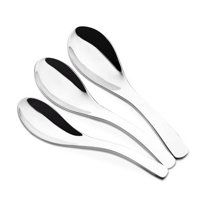 China Sustainable Dinnerware Stainless Steel Cutlery Dining Spoon Set for sale