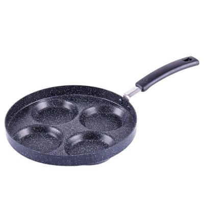 China Viable Aluminum 4-Cup Egg Frying Pan Non Stick Swedish Pancake, Plett, Pancake, Egg Multi Pan for sale