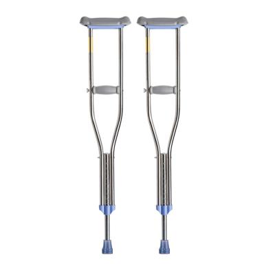 China Durable 2022 Aluminum Alloy Adjustable Disabled Elbow Supports Medical Auxiliary Crutches for sale