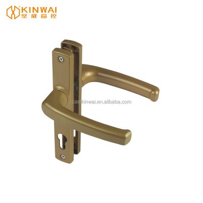 China JW-PM06B Modern Kitchen Accessories Profile Handle Door Aluminum Window Handle With Lock Curtain Fabric Window Door Lock Handle Oxidation for sale