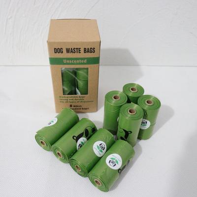 China Stocked Amazon hot sales good quality customized printing biodegradable poop bag poop bags pet poo bag for sale