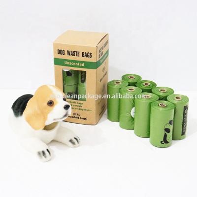 China Box Factory Dog Poop Stored 8rolls Bags Biodegradable Waste Poop Bags As EarthRated Poop Bags for sale