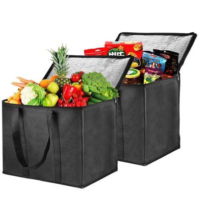 China Waterproof Reusable Best Price Food Packaging Delivery Bag Grocery Thermal Insulated Shopping Bag Cooler Bag for sale