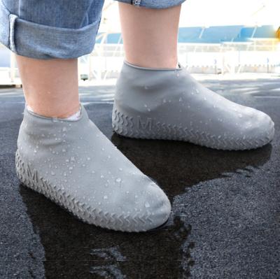 China Outdoor Adult Cover Thickened Disposable Rain Shoe Cover Sweat-absorbent Rainy Day Kids Silicone Shoe Rain Boot Cover for sale