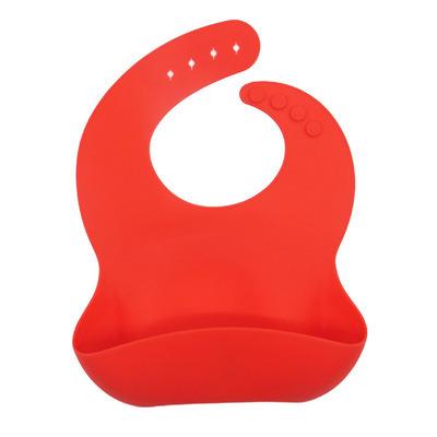 China Anti Bacterial Spill Catcher Safe Feeding Silicone Waterproof Baby Bandana Drool Bibs for sale