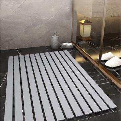 Cina Tappetino antiscivolo in PVC per bagno con doccia 45 cm * 75 cm grigio marrone chiaro in vendita