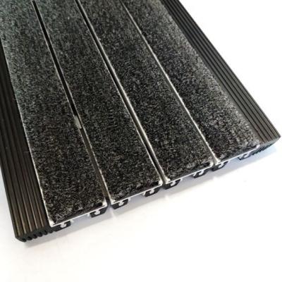 China Heavy Traffic Entryway Aluminum Entrance Mats Anti Slip Scrape Dirt for sale