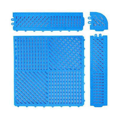 China Bath Non Slip Safety Floor Mat Interlocking PVC Floor Mats 30CM for sale