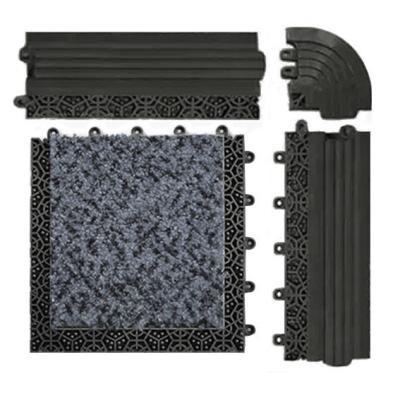 China Seguridad anti de nylon usable modular Mat Interlocking Floor Mats del resbalón de los 20CM×20CM en venta