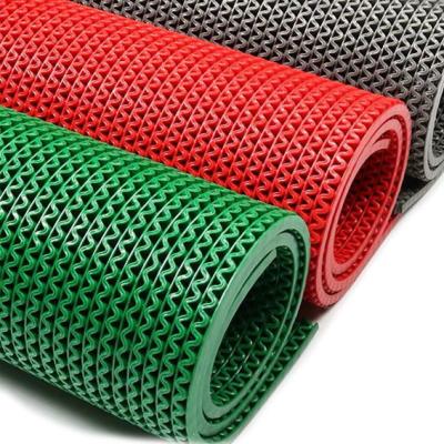 China Waszalen S Mesh Remove Dirt de Drainagemat 5.5MM van pvc Dikte Te koop