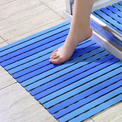 China 60CM*150CM Antibeleg PVC-Boden-Mat Open Strip Non Slip-Entwässerungs-Matte zu verkaufen