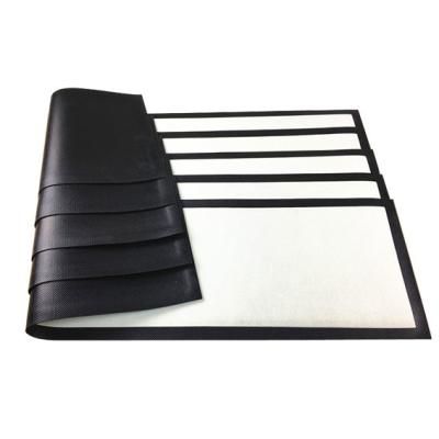 China Rubber Backed Custom Logo Mats 440x250mm White Blank Bar Runner Mat for sale