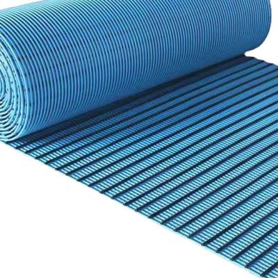 China Vinyl Antislippvc-Vloermat 9M Tubular Rubber Anti-Moeheidsmatten Te koop