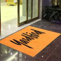 Cina 1.2mm Logo Printed Floor Mat Nylon appoggiante di gomma 6,6 coperte su ordinazione del tappeto della fibra in vendita