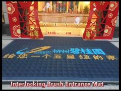 Interlocking Brush Scraper Entrance Floor Mat UV Resistant