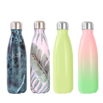 China Wholesale Eco-Friendly Outdoor Matte Bicycle Water Bottle Stainless Steel Double Water Bottle Vacuum Flasks Wall for sale