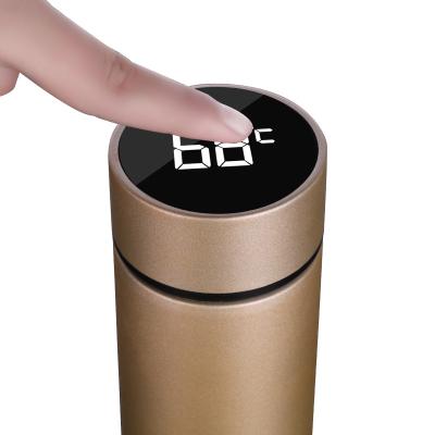 China Daily Custom Logo Temperature Display Cup Vacuum Smart Thermos Smart Water Bottle for Office Home with LED Touch Screen for sale