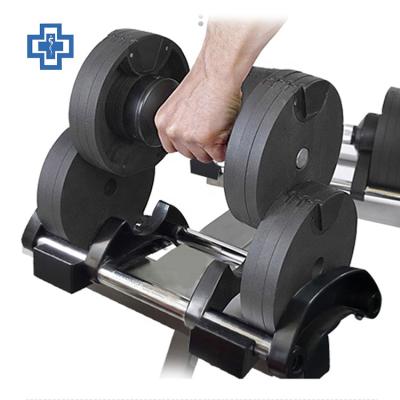 China Hot Selling High Quality Custom Logo Adjustable Dumbbell 20Kg 32Kg 40Kg From Amazon Set For Sale for sale