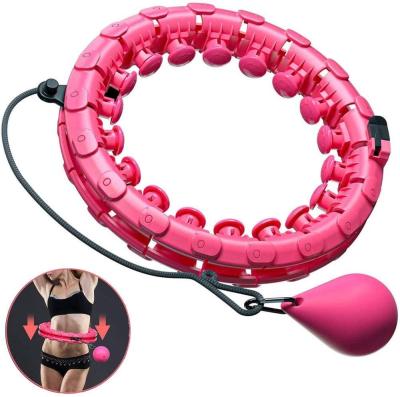 China Portable/Detachable Home Training Loose Weigh Portable Smart Adjustable Hula Ring Circle Hoop Sport Circles Abdominal Muscle Waist Trainer for sale