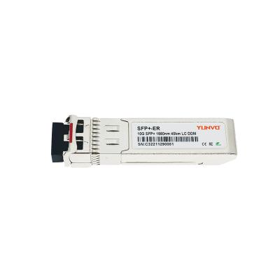 China SFP-10G-ER 10GBASE-ER SFP+ 1550nm 40km DOM Duplex LC SMF FTTX Module for sale