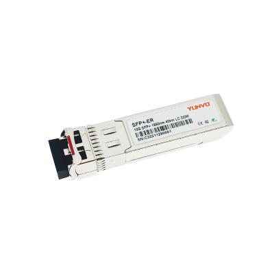 China FTTX SFP-10G-ER-I 10GBASE-ER SFP+ 1550nm 40km DOM Duplex LC SMF Optical Transceiver Module for sale