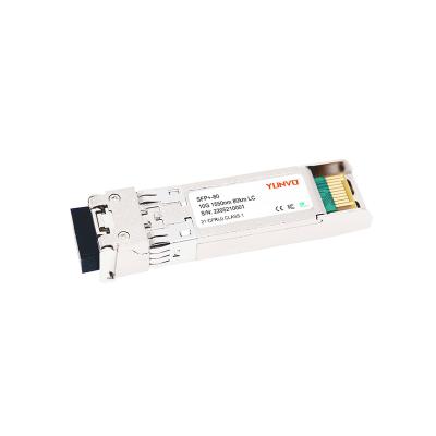 China FTTX SFP+ 1550nm 80km LE2MXSC80FF0 10GBASE-ZR DOM Duplex LC SMF Transceiver for sale