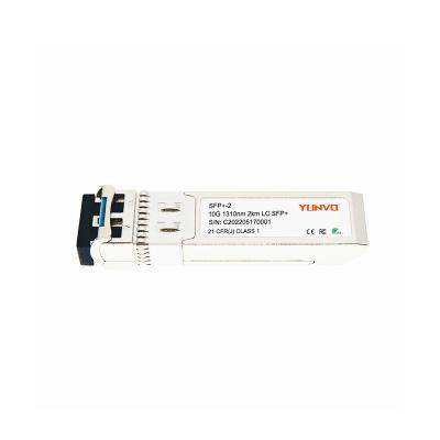 China FTTX SFP-10G-LRM2 10GBASE-LRM SFP+ 1310nm 2km DOM Duplex LC SMF Optical Module for sale