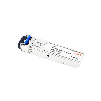 China FTTX E1MG-SX2-1310 1.25Gbps SFP DOM 1000BASE-SX 1310nm 2km MMF LC Optical Duplex Transceiver Module for sale